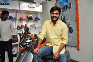 Sharwanand Launches Ashwam Vespa at Banjara Hills